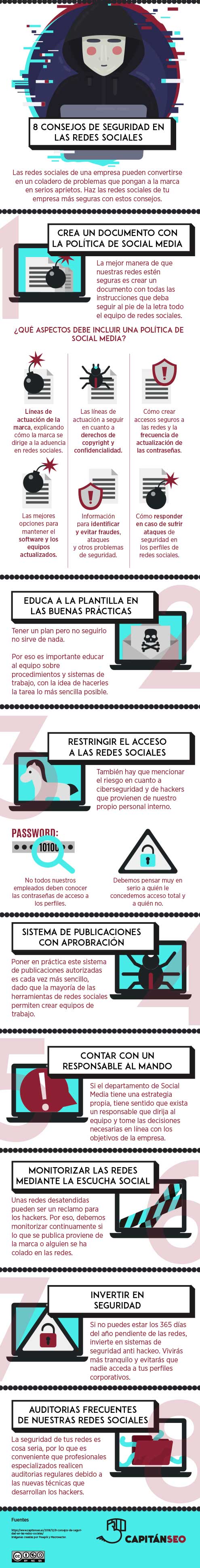 8 Consejos de seguridad en las redes sociales