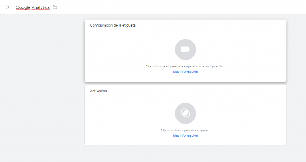 etiqueta google analytics instalar google analytics con tag manager