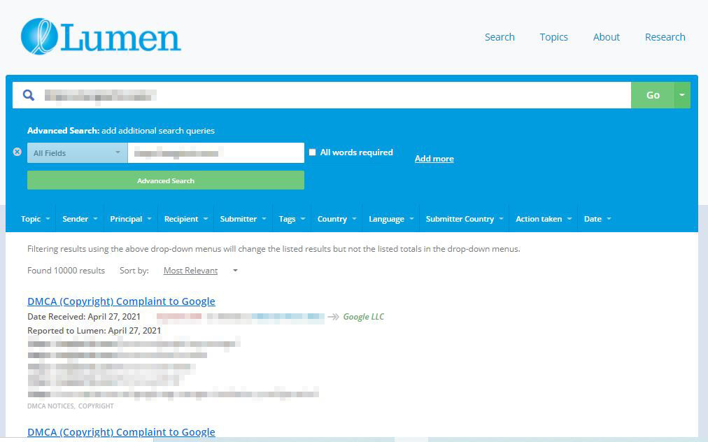 Comprobar todas las denuncias Comprobar todas las denuncias