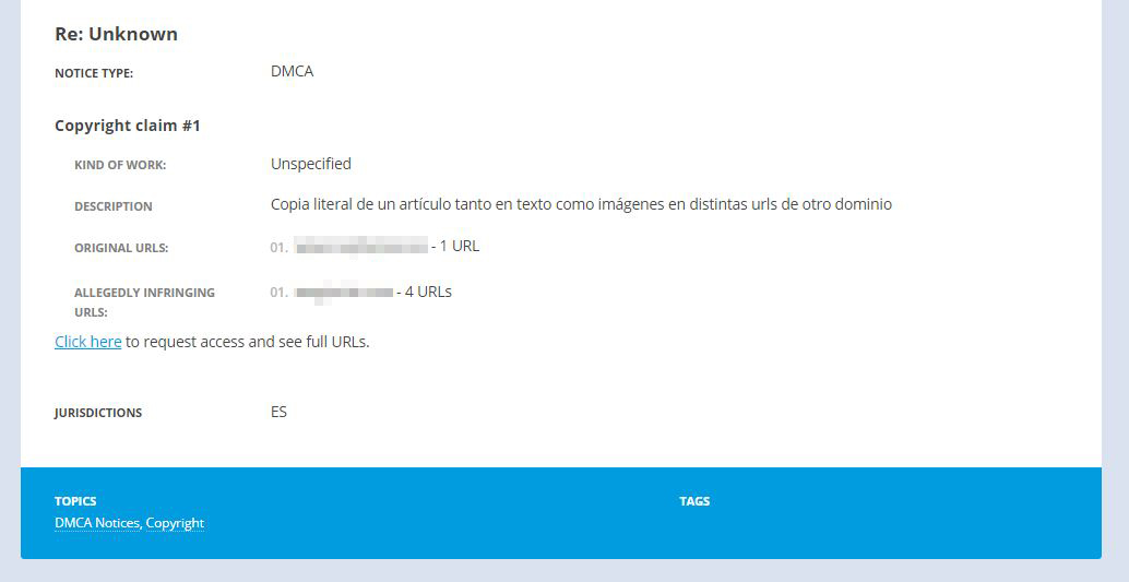 Ver detalles sobre una denuncia por infracción de propiedad intelectual 2 Ver detalles sobre una denuncia por infracción de propiedad intelectual 2